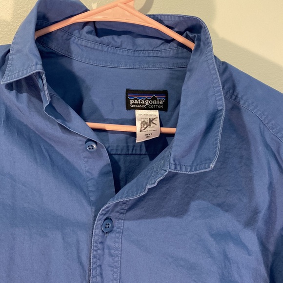 Mens Blue Patagonia Button Down - Picture 3 of 4